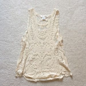 Lace tank top